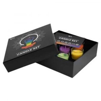 chakra kaarsen geschenkset