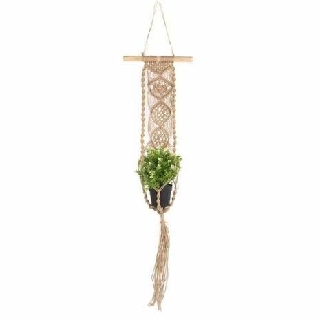 Handgemaakte Macramé Hanger – Jute – Plantenhouder (96 cm)